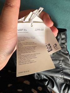 Black Faux Leather Pants