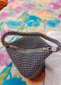 Beaded Kiss Lock Evening Bag