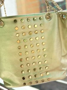 Gold Studded Tote Bag