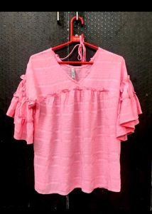 💓Ruffle Sleeves Top💓 By Lee Cooper