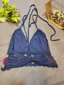 Crochet Floral Halter Top🌸