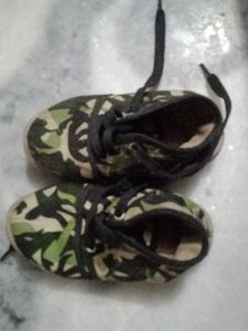 Camo Print Canvas Sneakers