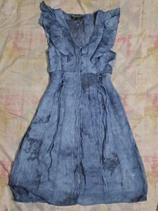 Tie Dye Vintage Blue Dress