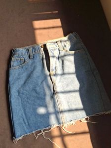 Denim Mini Skirt