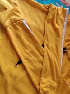 Yellow Crop Hoodie