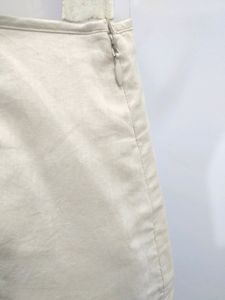 Creamy Embroidered Skirt