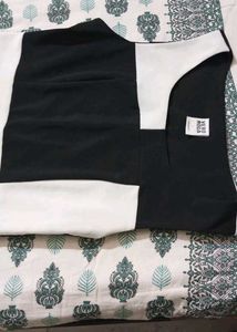 White And Black Bodycon Dress 👗
