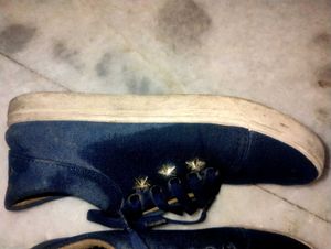 Denim Blue Shoes For Women