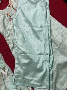 Partywear Kurta Set With Dupatta
