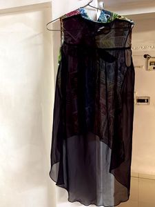 Chic Print Shrug Shirt