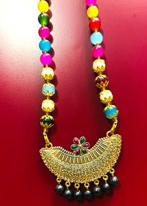 Multicolor Pearl traditional Necklace (N-3)