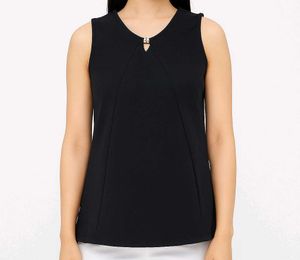 Sleeveless Black Top