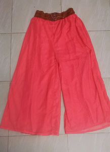 Coral Georgette Palazzos