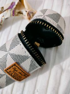Stylish Pouch with Scarf Detail