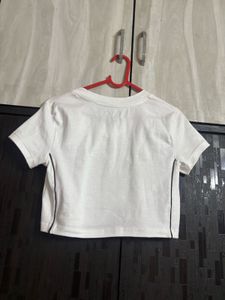 v neck jersey crop top