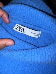 Blue Cropped Sweater