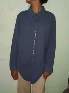 Blue Long Sleeve Shirt for girls