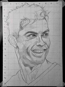 Ronaldo Outline Drawing