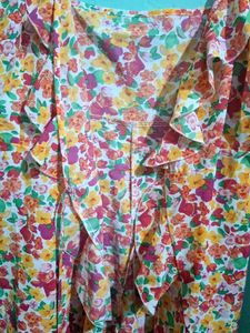 Floral Ruffle Mini Dress
