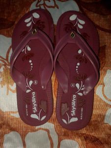 Burgundy SkyUltra Flip Flops - Size 6