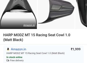 Unused New HARP MODS MT15 RACING Seat Cowl