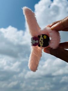 Pink Furry Hair Clip