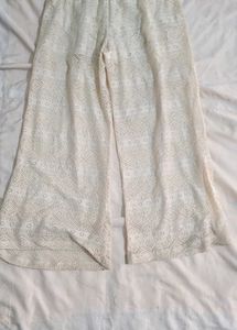 Elegant White Lace Pants