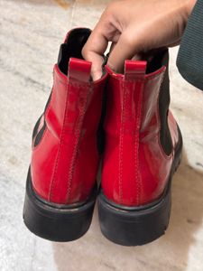 red patent chelsea boots ❤️‍🔥 (FREE shipping)