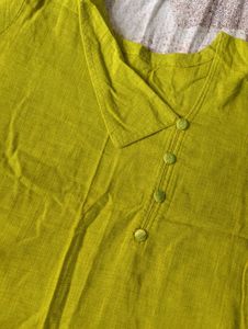 Green Cotton Kurta