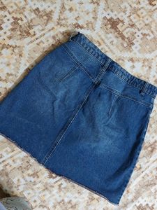 Blue Denim Skirt