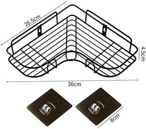 Self-Adhesive Metal Bathroom Corner Rack Storage