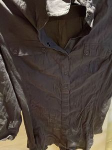 Grey Button-Down Shirt