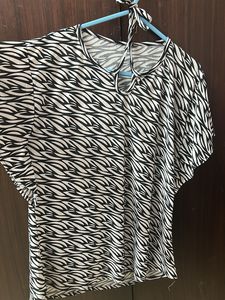 Stylish Zebra Print Top