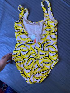 banana print tank top bodysuit