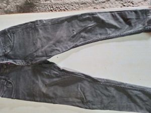 Gray Wash Denim Jeans