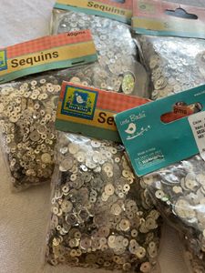 Assorted Silver Sequins Packs