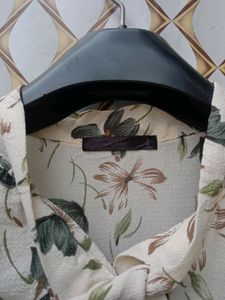 New Korean Floral Bow Shirt Top