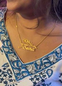 Customised Name Pendant 1gm plated