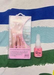 100 False Nails Stick on Nai