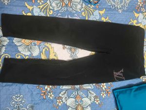 New black fleece winter legging for 5-7 years girl