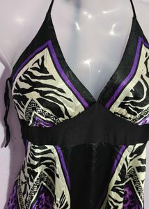DAMN SEXY CHITAH PRINTED SILK DRESS