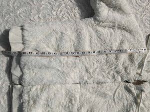 Fuzzy White Hooded Jacket