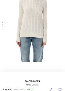 Ralph Lauren Wool Cashmere Cable Knit Sweater