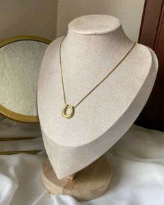 Gold Horseshoe Pendant Necklace