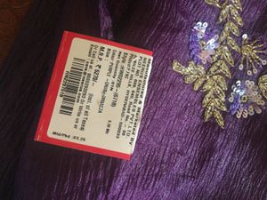 NEERUS Purple Stonework Saree