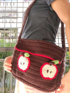 Crochet Apple 🍎 Sling Bag