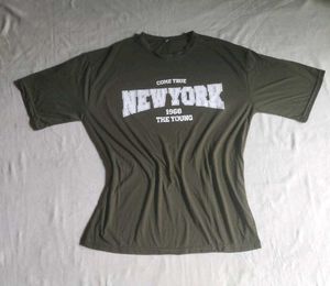 Olive Green Oversized Tshirts