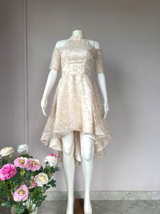 Luxe Floral Lace Short Gown
