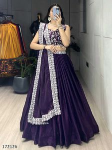 Deep Purple Frendy Silk Lehenga Sets