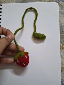 Crochet Handmade Strawberry Charm